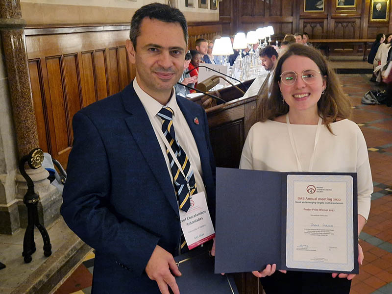 Poster presenter joint winner – class of 2022
Danila Gurgone (Glasgow)