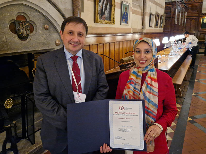 Poster presenter joint winner – class of 2022
Aya Elwazir (Sheffield)